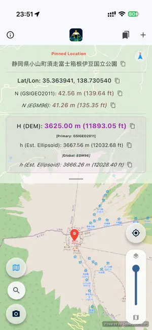 Geoid Altimeter -Elevation,DEM screenshot 3