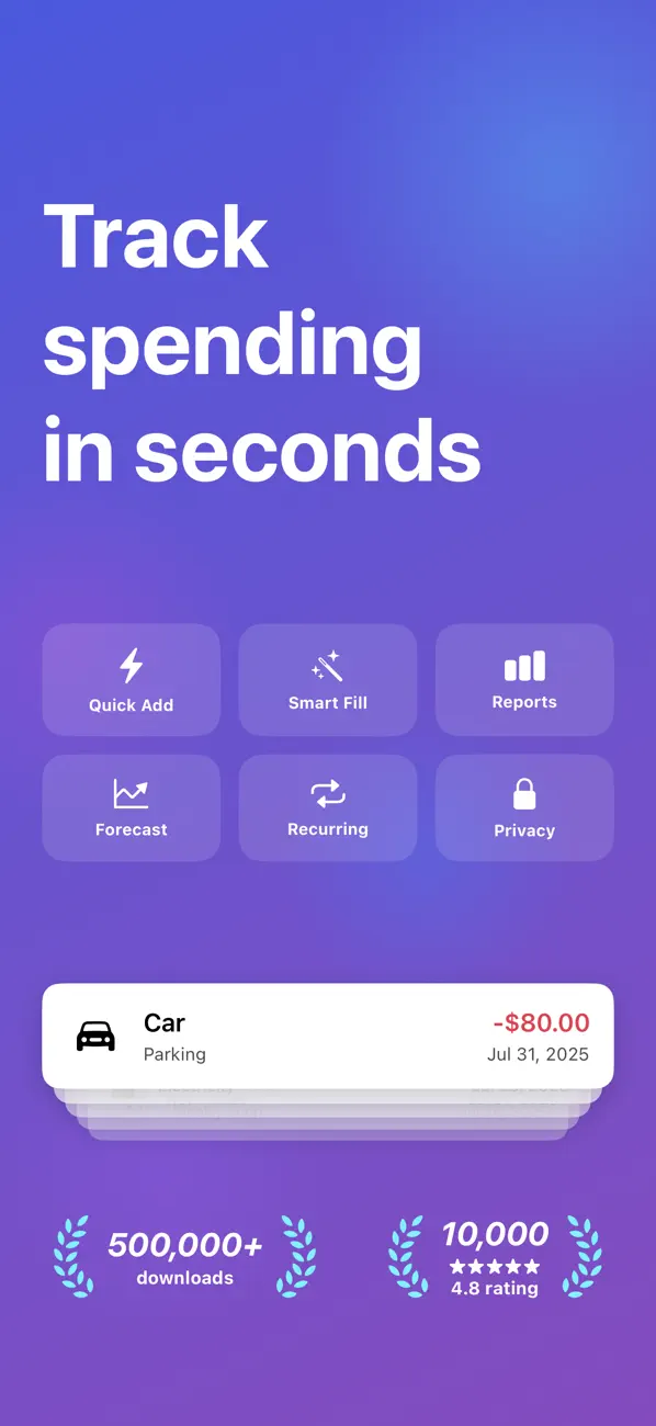 #1. Coins - Spending Tracker (iOS) Által: Yuzhou Zhu
