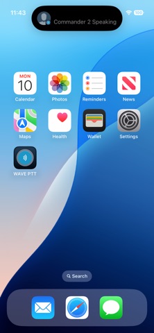 WAVE Tactical PTT iPhone screenshot