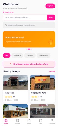 DonutDash - Donut Delivery screenshot 2
