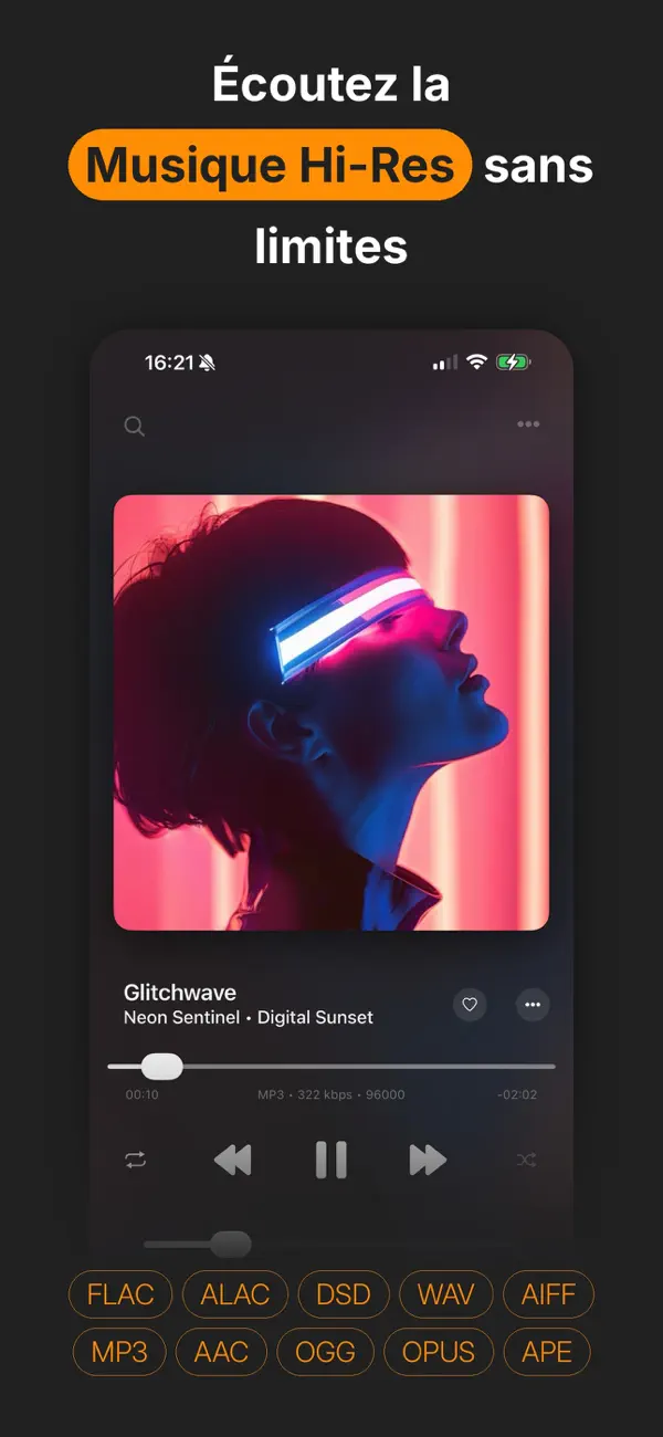 Screenshot #1 pour Flacbox: Lecteur de Musique