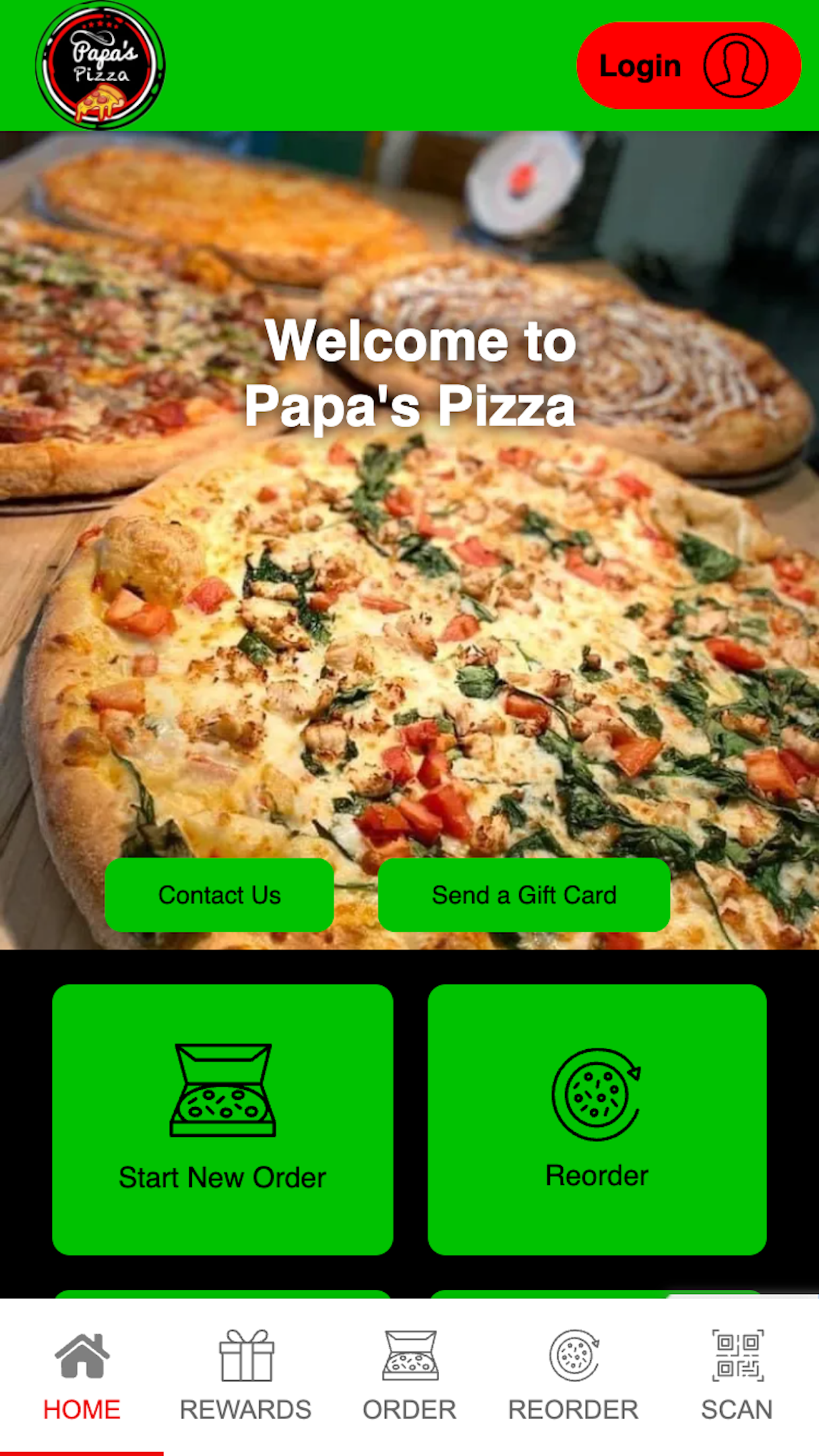 Papa's Pizza App