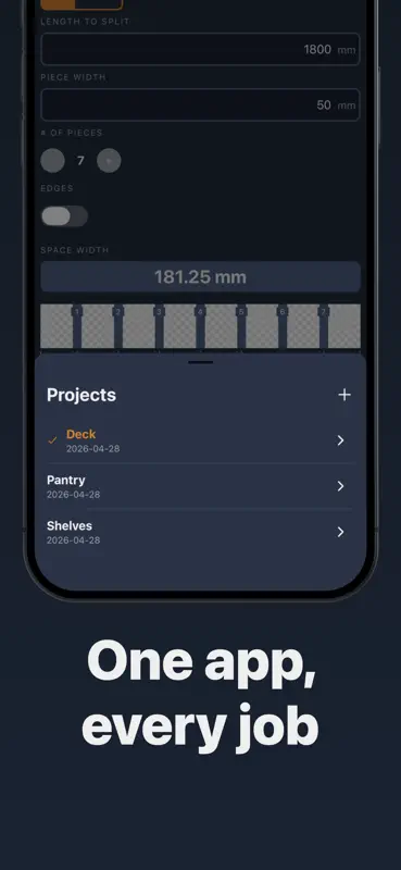 Even Spacing Calculator screenshot 5 of 6
