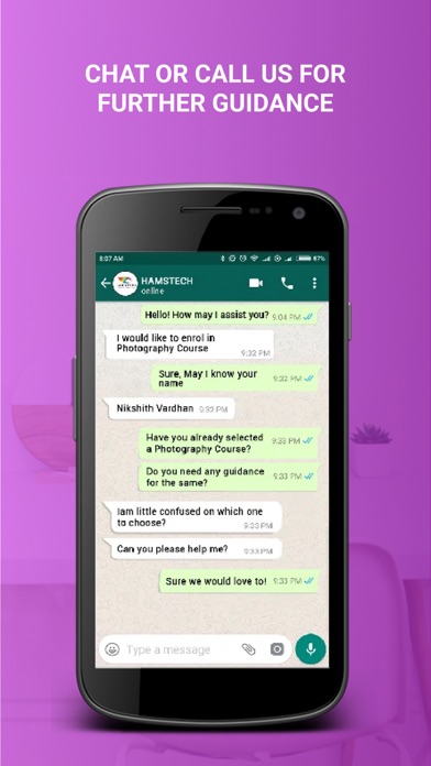 Hamstech Creative Courses Screenshot