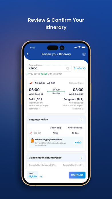 AkbarTravels: Flights & Hotels Screenshot