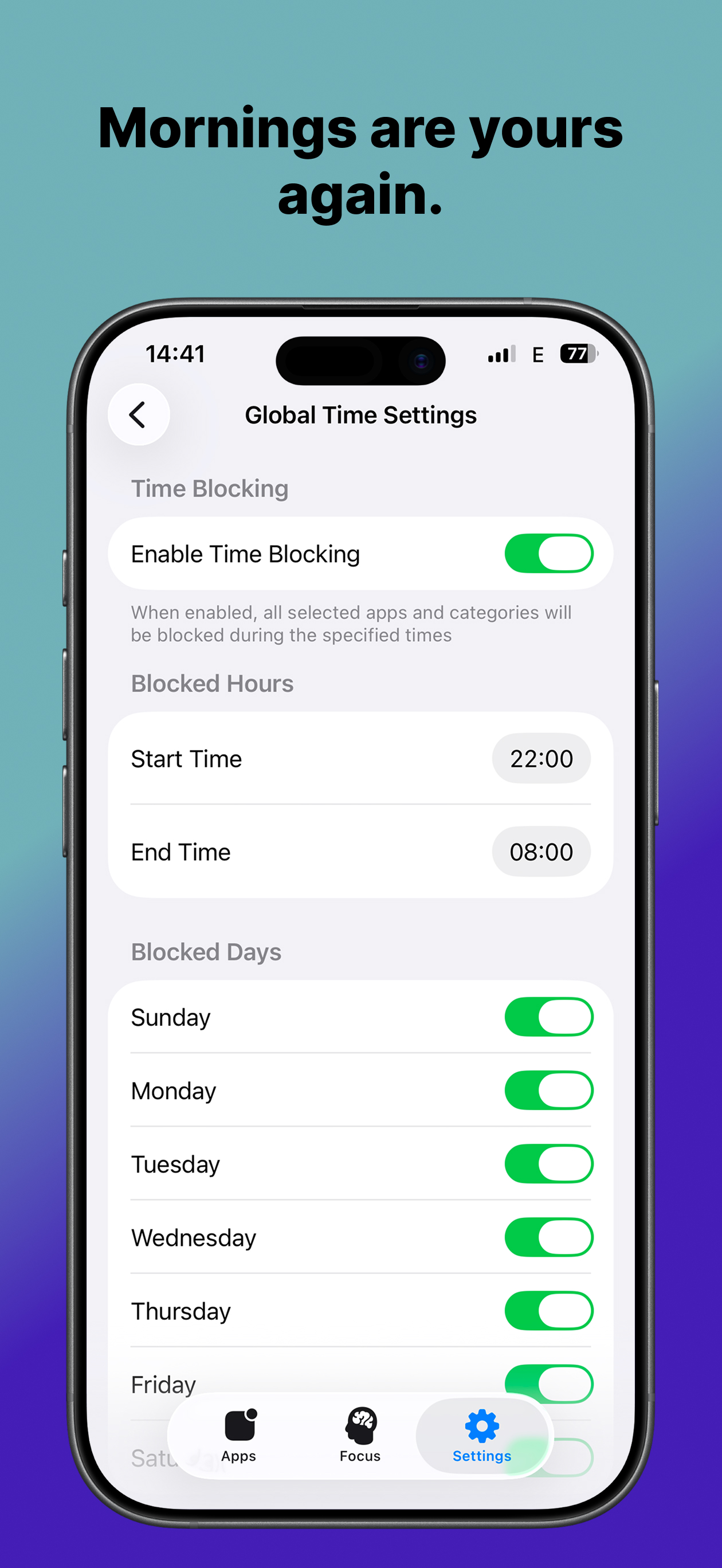 Scrollbye: App Blocker screenshot 4