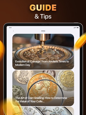 Coin Identifier & Scanner App iPad screenshot