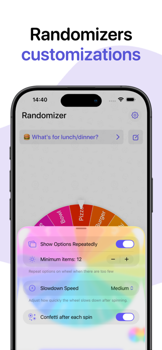 Spin the Wheel - Randomizer Screenshot 6 of 6
