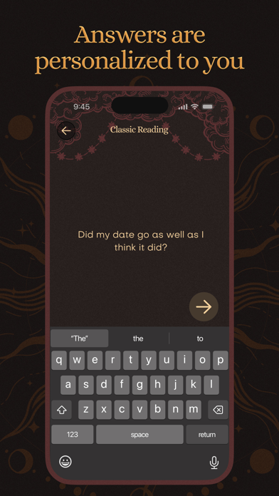 PocketTarot Reading Screenshot