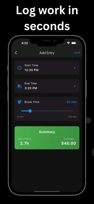 TimeKeep - Work Hours Tracker screenshot 3