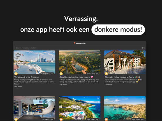 VakantiePiraten: Budget Reizen iPad app afbeelding 5