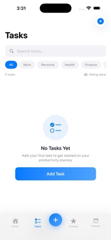 Mindorax Daily Planner Tasks iPhone screenshot