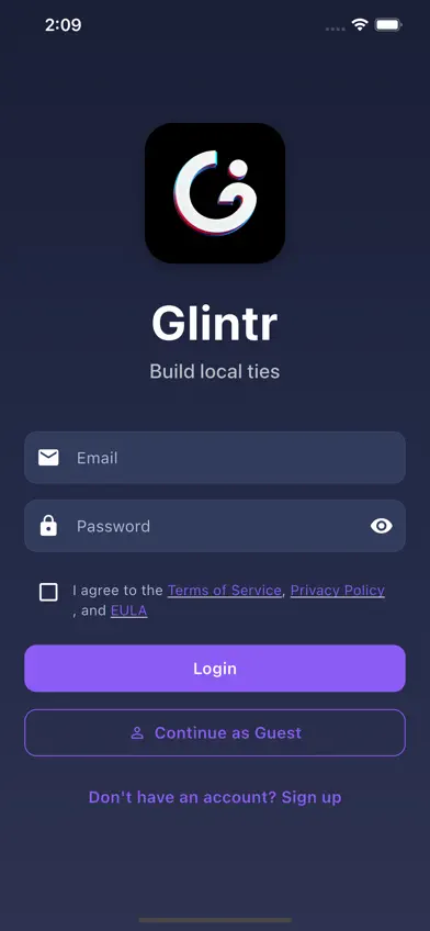 Glintr screenshot 1