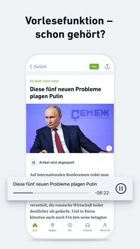 SZ - Nachrichten und Podcast screenshot 5 of 8