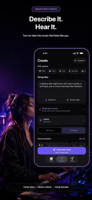 SESTO: AI Music Generator screenshot 2