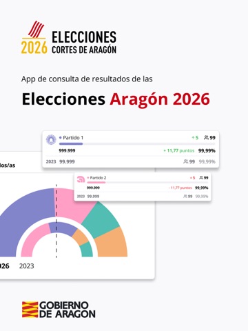 Elecciones Aragón 26 iPad screenshot