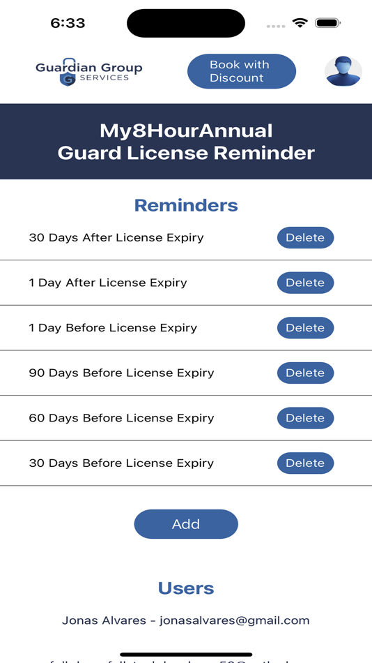 #3. Guard License Reminder (iOS) 由: Guardian Group Services LLC