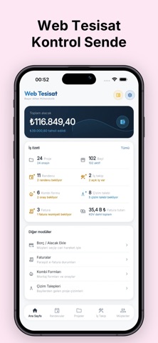 Web Tesisat Proje iPhone screenshot