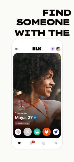 BLK: Black Singles Dating App iPhone screenshot 2