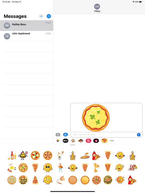 Screenshot #6 pour Loving Hot Pizza Stickers