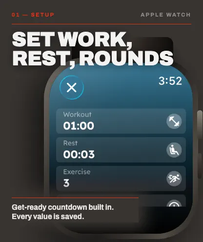 Screenshot #2 pour Tabata Timer & Interval timer