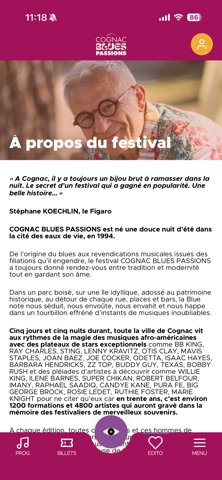 Cognac Blues Passions 2026 screenshot