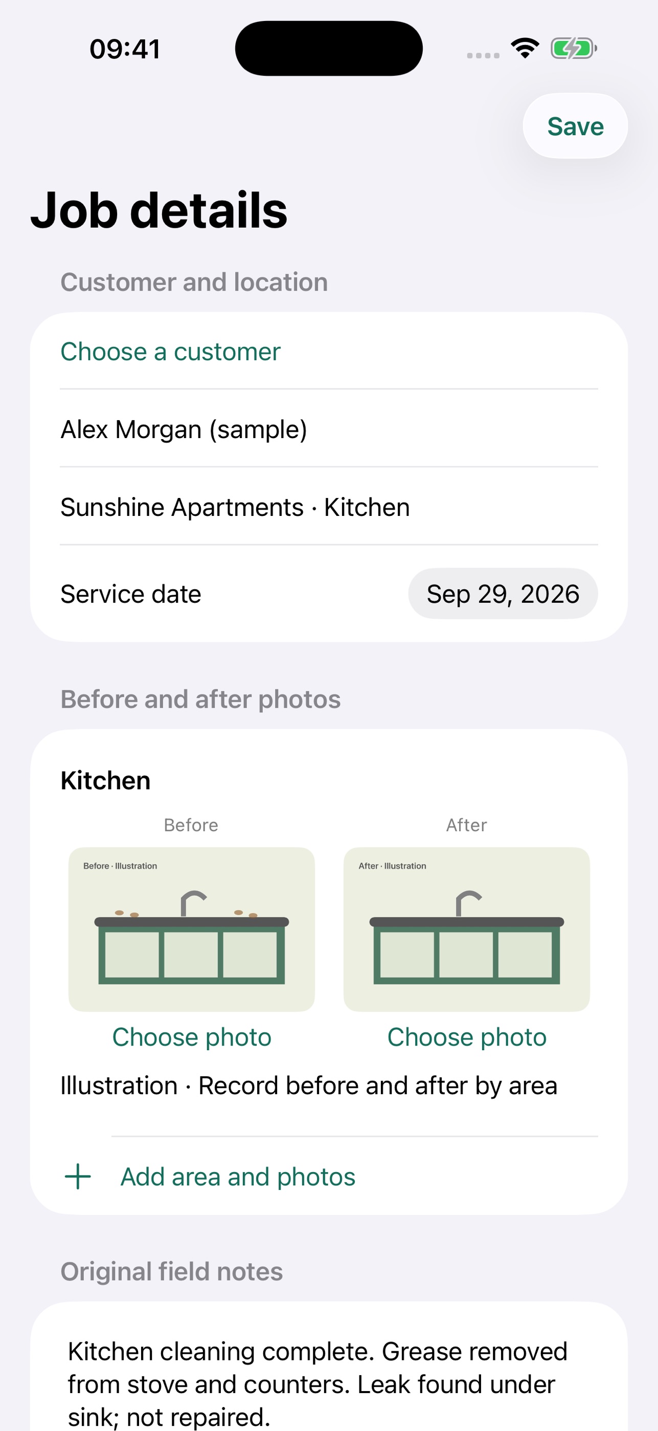 Screenshot 3 of GX Work Report: Clean & Share