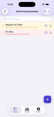 Taskbuzz screenshot