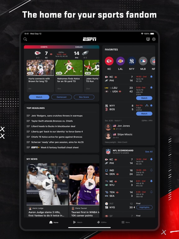 Screenshot #4 pour ESPN: Live Sports & Scores