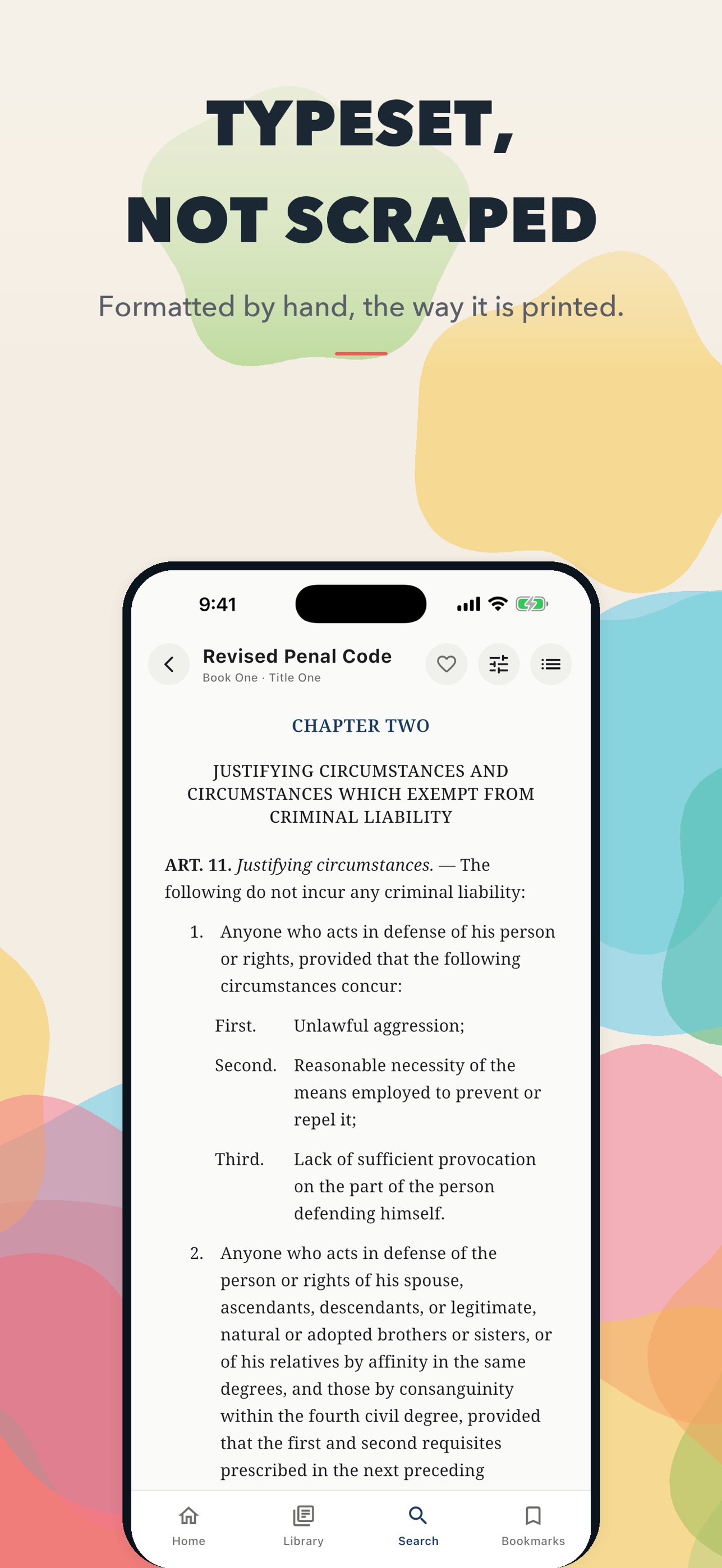 Screenshot 2 of Lexify: Philippine Law Codals