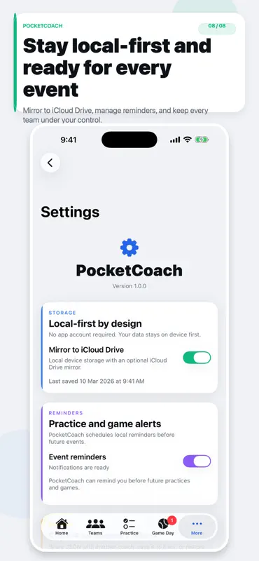 PocketCoach Team Manager screenshot 1 of 7