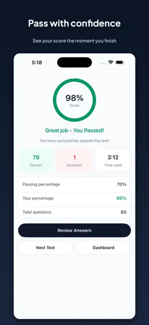 TLC Practice exam 2.0 screenshot 2