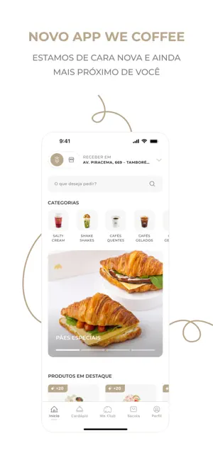 We Coffee App iPhone screenshot 2