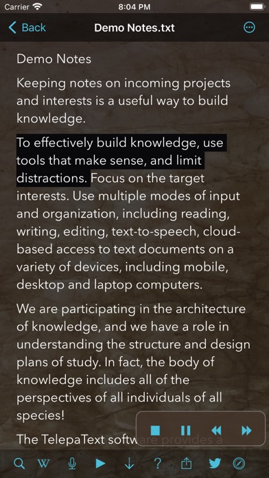 Screenshot #2 pour TelepaText - editor, speech