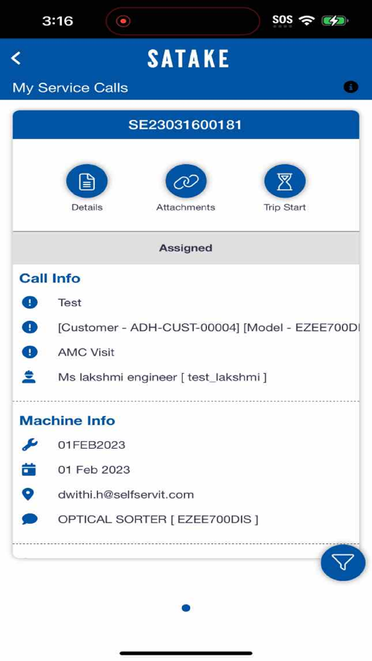 #7. My Satake (iOS) بواسطة: Selfservit Solutions Pvt.Ltd