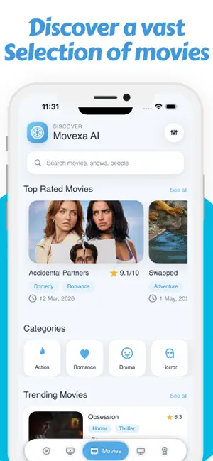 REVE : Movies and TV shows screenshot 1