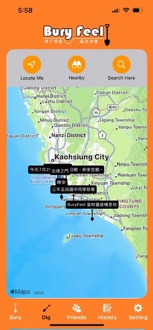 BuryFeel app screenshot 2