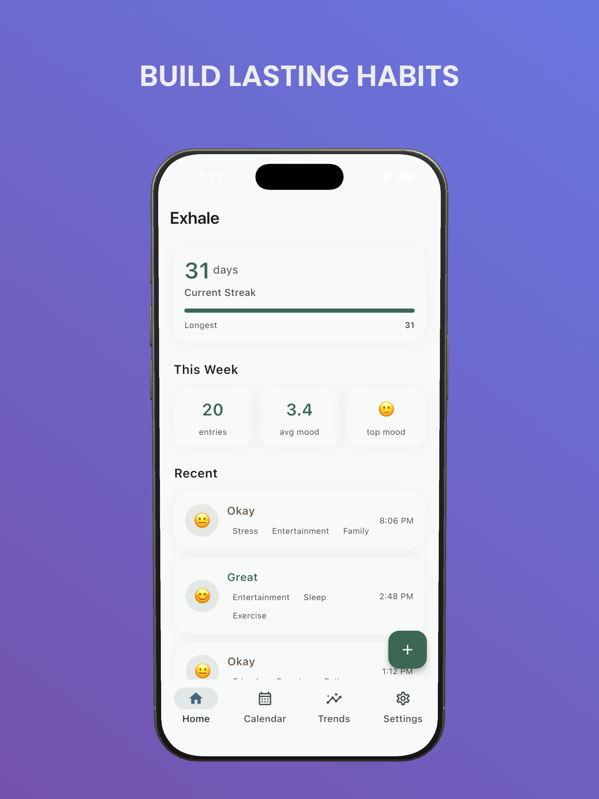 Exhale - A Gentle Mood Journal screenshot 12