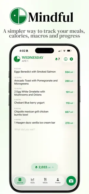 Mindful Food Journal screenshot 1