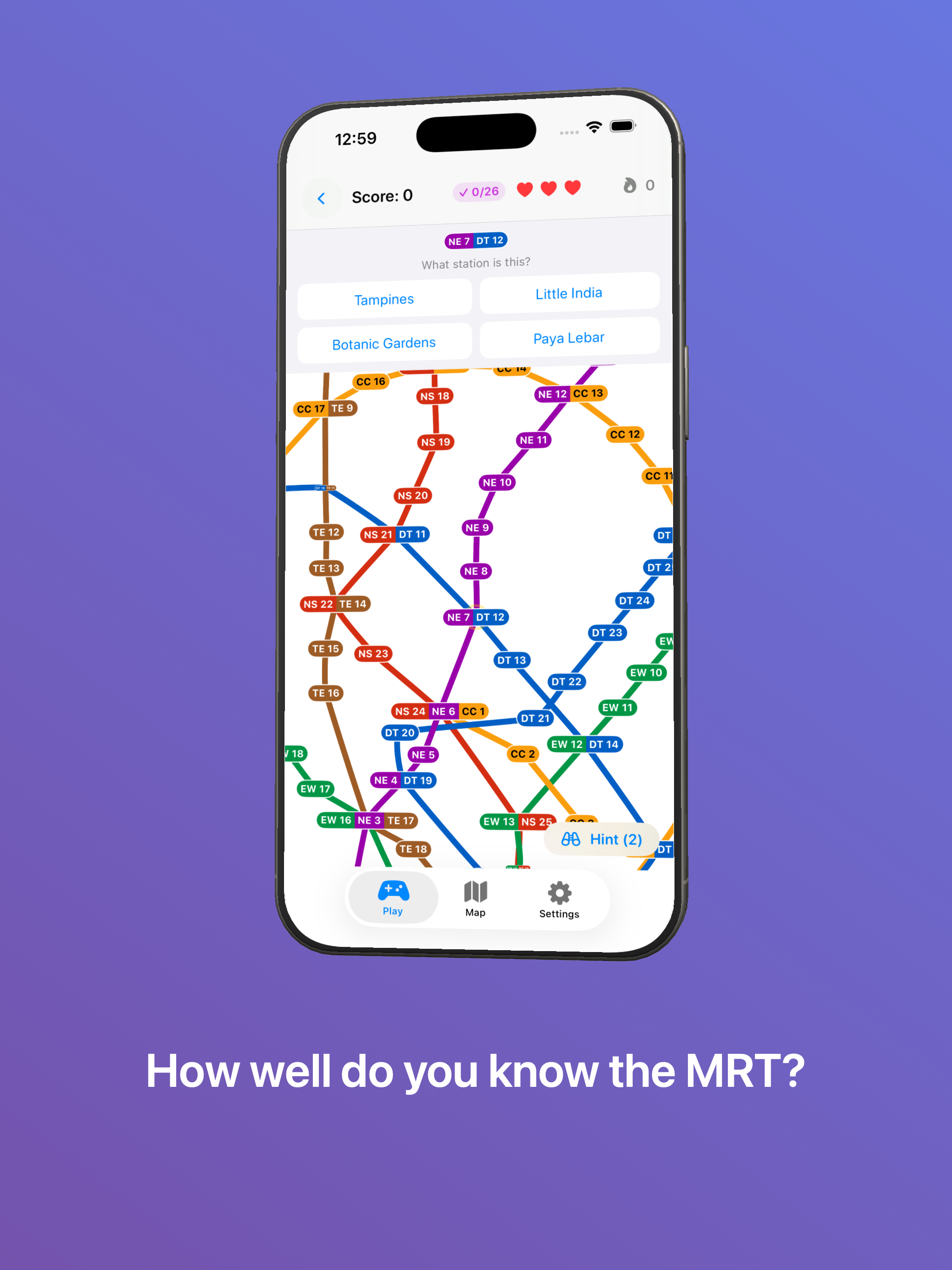 MRT Guessr – SG Train Game screenshot 4