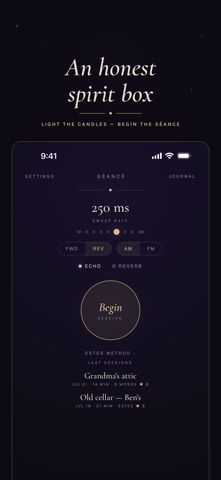 Séance: Spirit Box & EVP iPhone screenshot