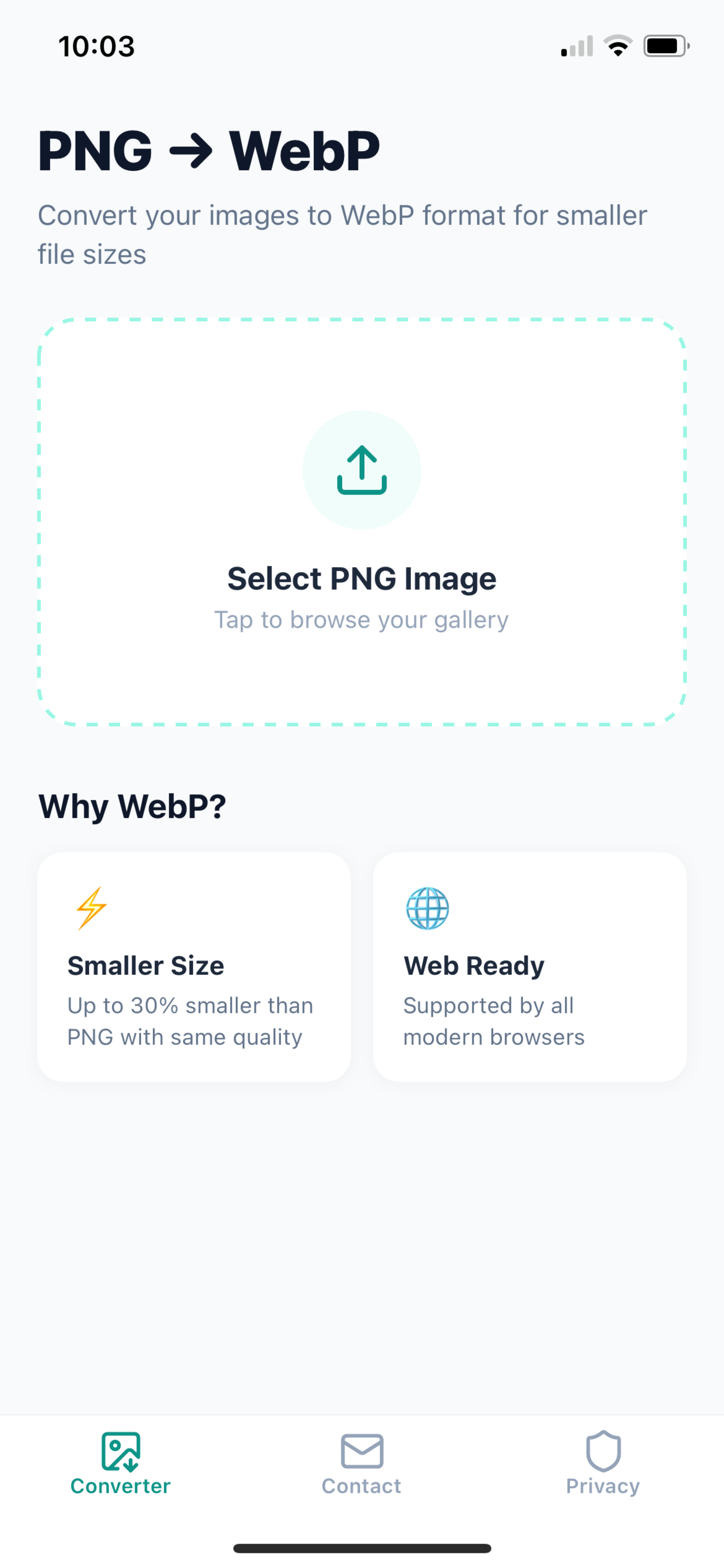 PNG to WEBP Converter