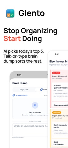 Glento: AI Eisenhower Matrix Screenshot 1 of 10