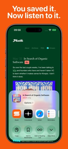 Stash: Text to Speech Reader Screenshot 2 of 6