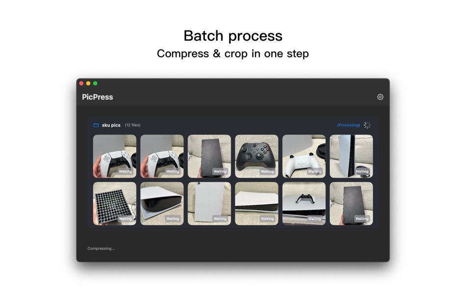 #2. PicPress: Resize for Ecom (macOS) 게시자: 荣粤 贝