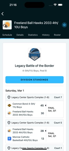 Legacy Center Michigan iPhone screenshot