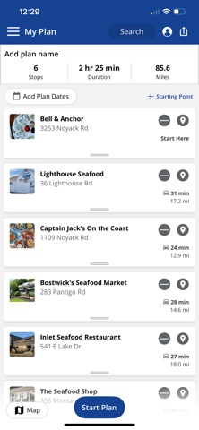 Long Island Seafood Trail iPhone screenshot