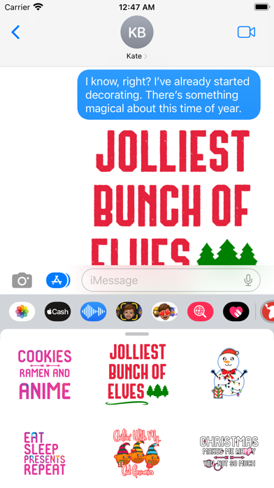 Screenshot #3 pour Christmas Holiday Fun Stickers