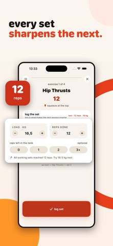 reps: save workouts & train iPhone screenshot