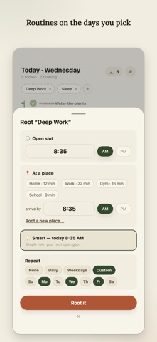 DayRoot iPhone screenshot